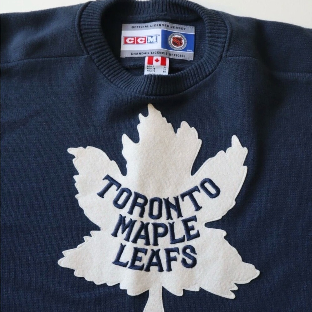 Vintage CCM Heritage NHL Toronto Maple Leafs Hockey Jersey Sweater XL Rare